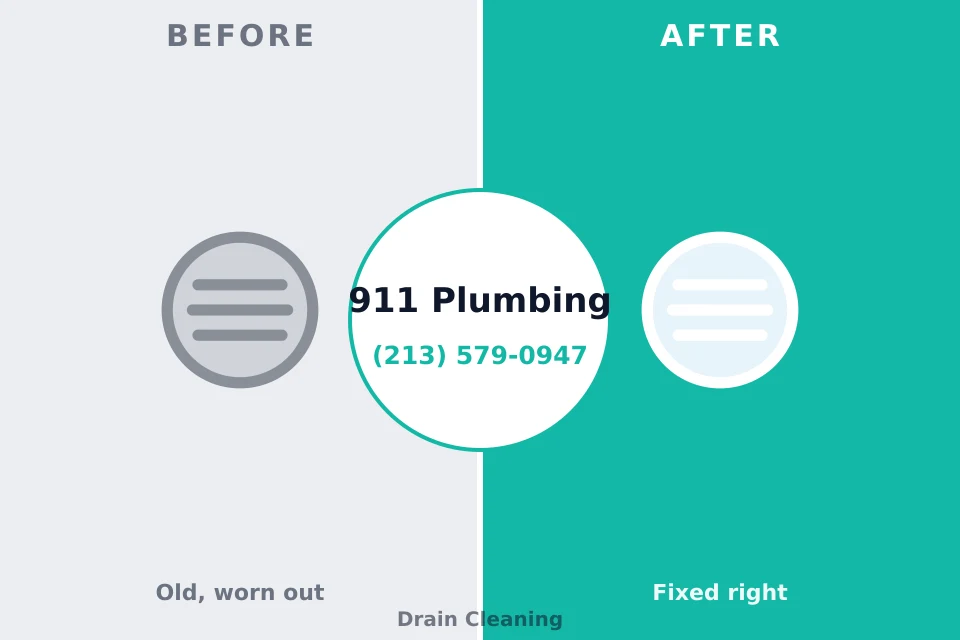 Before and after: plumbing company Oakland, OK